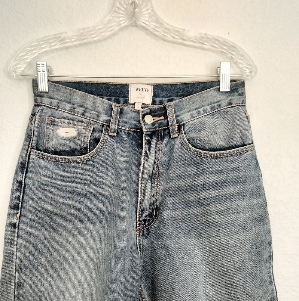 Twelve Distress High Rise Jeans - Picture 3 of 8
